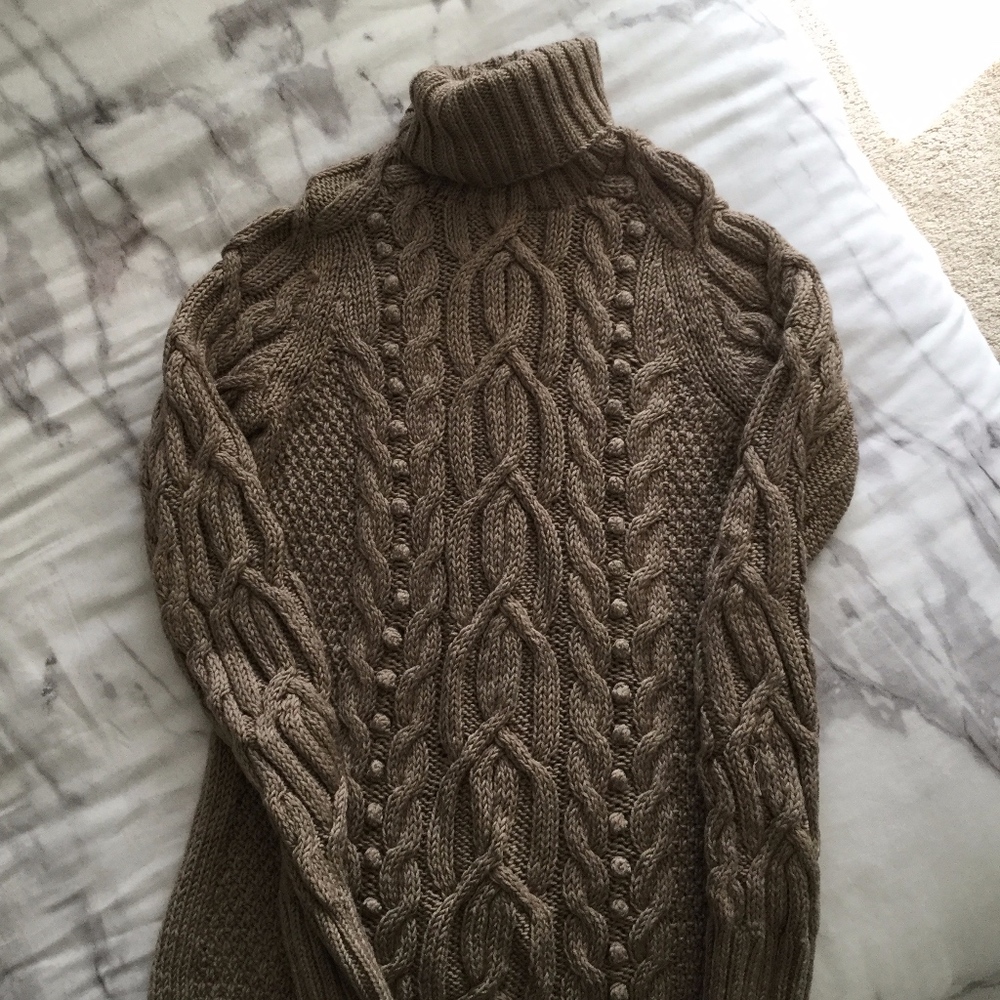 J CREW HANDKNIT 100% WOOL SWEATER